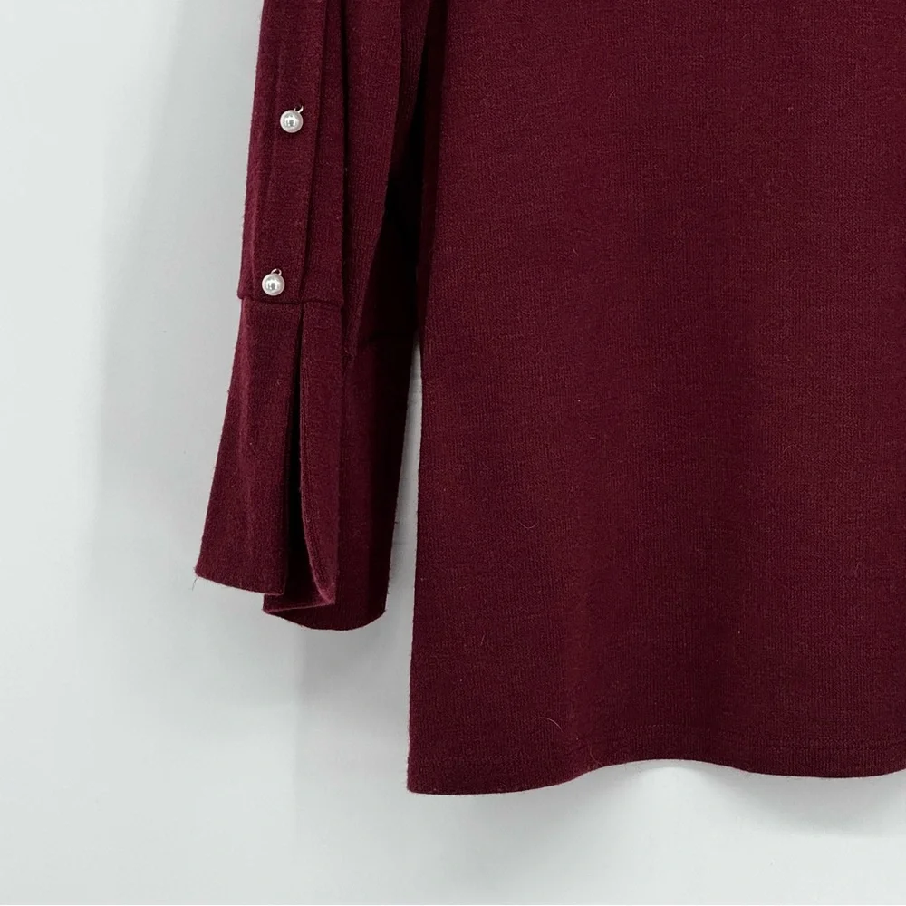 Lisette L Montreal XL Burgundy 80% Polyester/15% Viscose/5% Elastane Sweater